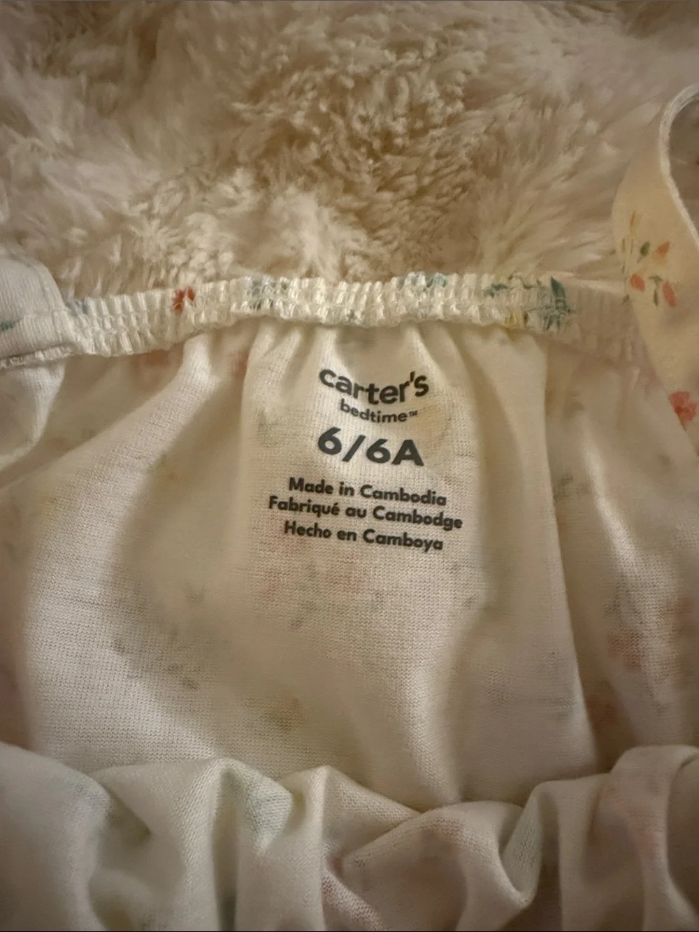 Carter's White Floral Ruffle Romper Set with Pink & Yellow Flowers
